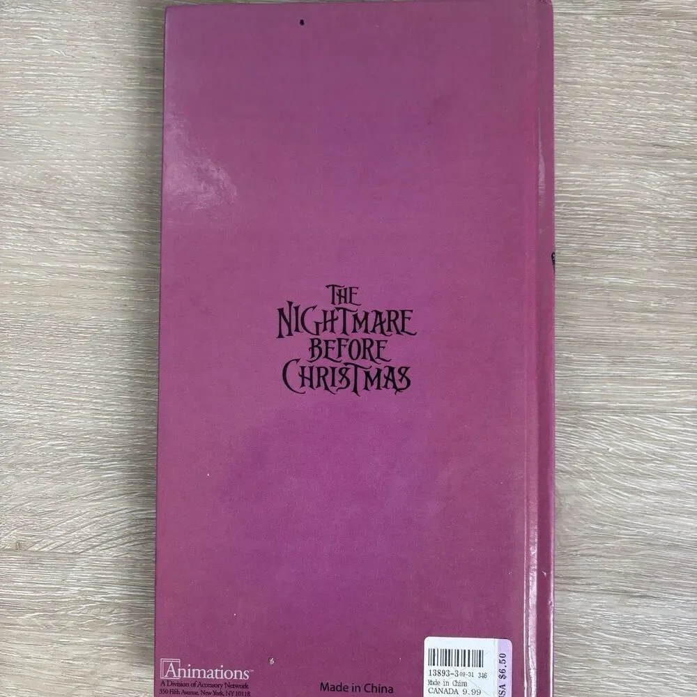 Disney Nightmare Before Christmas Sally Glitter Journal Notebook Bookmark READ!
